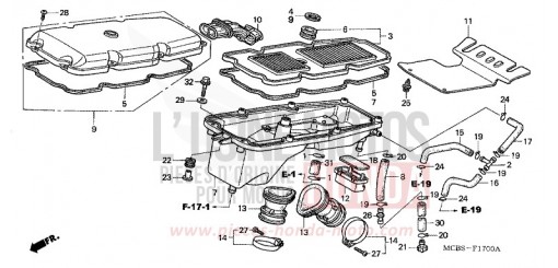 AIR CLEANER XL650V5 de 2005